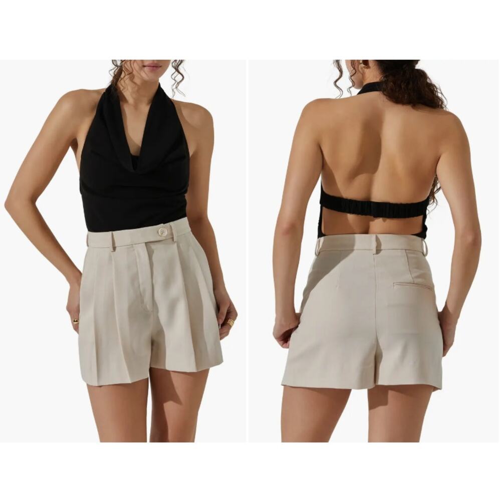 ASTR The Label‎ Cowl Neck Halter Bodysuit Size Medium